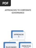 Approaches To Corporate Governance