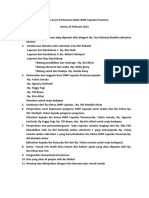 Susunan Acara Pertemuan Rutin DWP Lapaska Pasaman Tanggal 16 Feb 2023