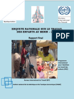 Enquete Nationale Sur Le Travail Des Enfants Au Benin - 2008