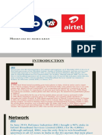 Presented by Misba Khan: A Comparative Study of Airtel & Jio