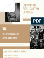 Efectos de Fidel Castro en Cuba: Por Eddy Perez y Bella Pasquarella