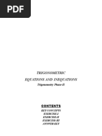 Trig-2 (Trigonometric Equations & Inequations)