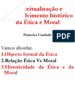 Conceitualização e Desenvolvimento Histórico Da Ética e Moral