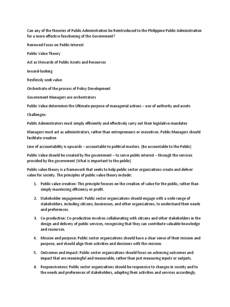 Enhancing Public Administration in the Philippines | PDF | Public ...