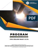 Pipe Welder Smaw 1G/Pa: II Program Pelatihan Berbasis Kompetensi