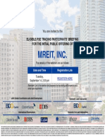 Mreit, Inc.: Eligible Pse Trading Participants' Briefing For The Initial Public Offering of