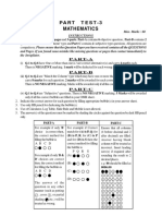 Mathematic-25 13th Part Test-3