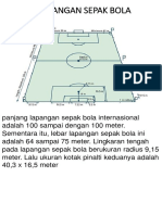 Ukuran Lapangan Sepak Bola