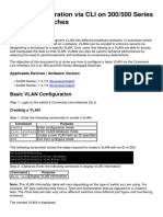 VLAN Configuration via CLI on 300/500 Series Managed Switches