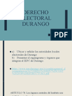 Derecho Electoral Durango