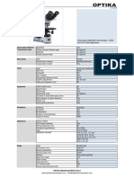 OPTIKA B-510BF Technical Datasheet EN