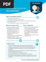 The Diagnosis of Fibromyalgia Syndrome Guidelines - 1 - 0 | PDF ...