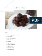 Resep Thumbprint Cookies Dobel Coklat