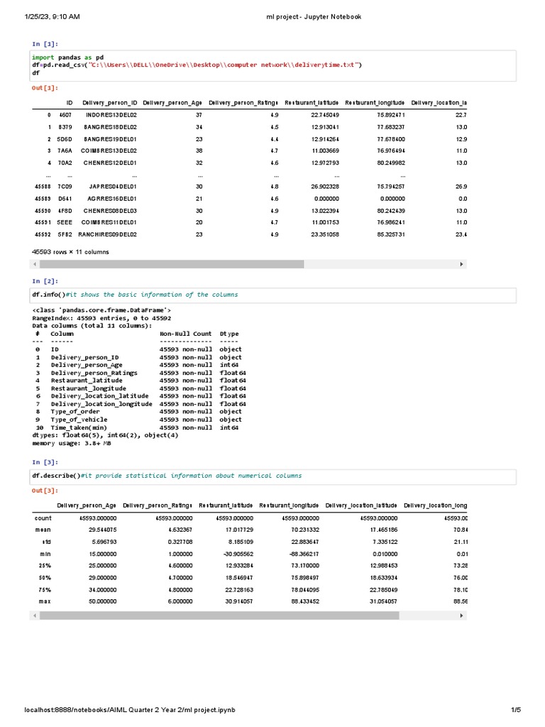 ML Project - Jupyter Notebook | PDF | Software Engineering | Computing