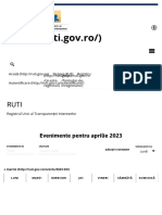 Evenimente Pentru Aprilie 2023 - RUTI - Registrul Unic Al Transparenței Intereselor
