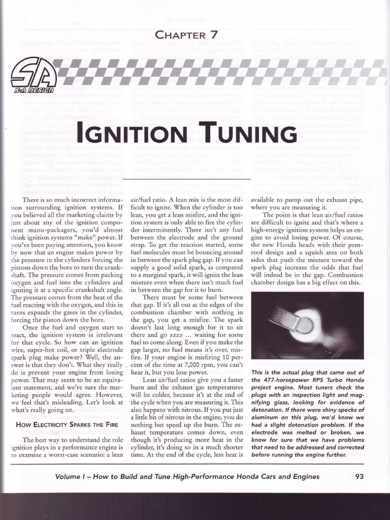 Ignition Tuning PDF Ignition System Machines
