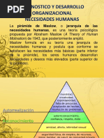 Diagnóstico y Desarrollo Organizacional - Necesidades Humanas