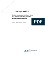 GSG-09.02 Gestion de Materiales Residuales Solidos Con Contenido Radiactivo Generados en Instalaciones Radiactivas