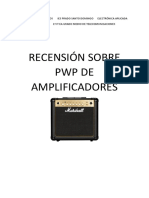 Recensión Sobre PWP de Amplificadores