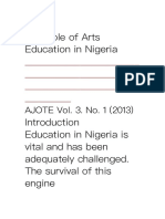 Art Education in Nigeria