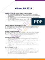 Aadhaar Act 2016 Upsc Notes 82