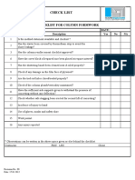 Check List: Checklist For Column Formwork