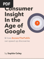 Consumer Insight in The Age of Google: & How Can Speed Up Discoveries