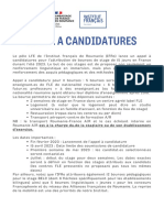 Appel Aì Candidatures FLE 2023