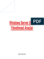 Windows Server 2008 Yonetim Araclari