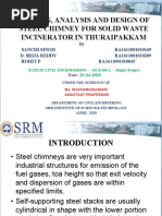 Planning Analysis and Design of Self Supporting Steel Chimney For Solid Waste Incinerator PDF