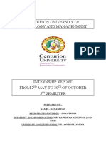 Internship Report For 5th Semester