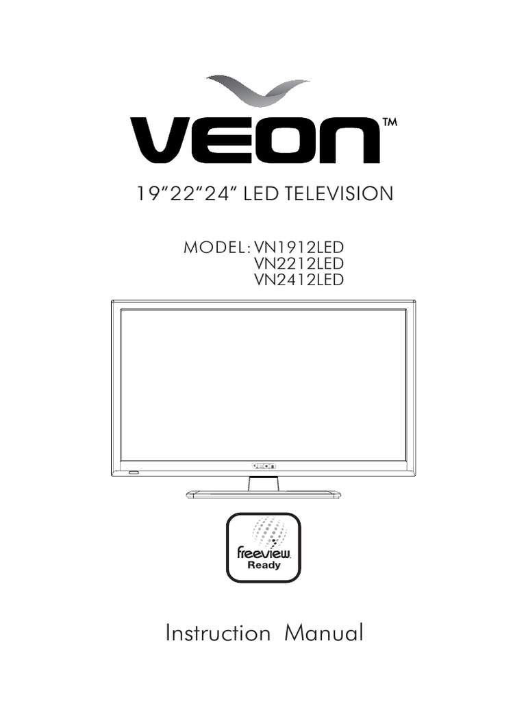 19"22"24" LED TELEVISION: Instruction Manual | PDF | Hdmi | Television