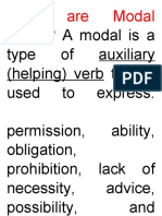 Amodalisa Type of Auxiliary (Helping) Verb That Is Used To Express