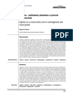 Arginina - Podstawowy Aminokwas W Procesie Nowotworzenia