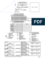 Dental Health Record: Dela Cruz, Juana C. 12 Female Tennis Dela Cruz, Pedro M