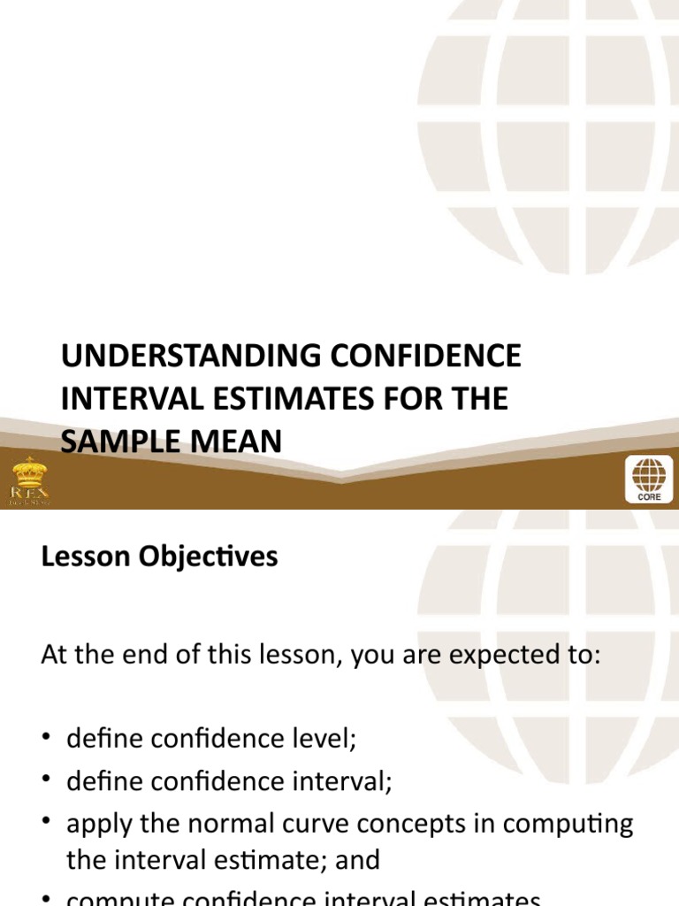 Confidence Interval Estimates Explained | PDF | Confidence Interval ...