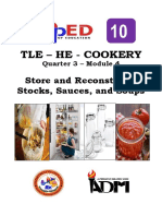 T LE - HE - C Ookery: Store and R Econstitute S Tocks, S Auces, and S Oups