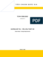 TCVN 13592 - 2022 - Duong Do Thi - Yeu Cau Thiet Ke - Final