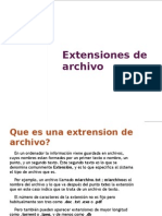 Extensiones de Archivo