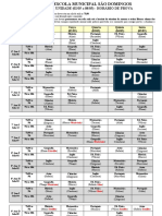 Horário de Provas I UN 2023