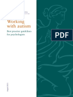 Working With Autism: Best Practice Guidelines For Psychologists