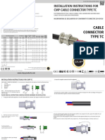 Installation Instructions For CMP Cable Connector Type TC