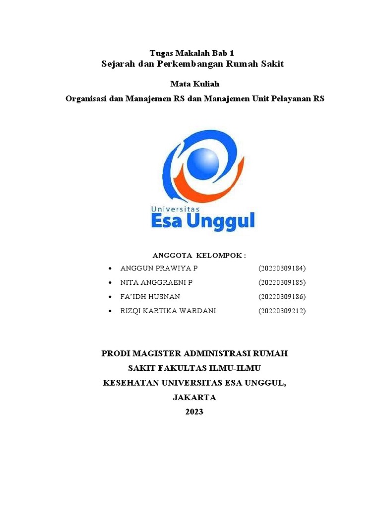 Sejarah Perkembangan Rumah Sakit - Compress | PDF