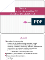 Tema 2 La Persona Con Discapacidad (II) Modelo de Derechos