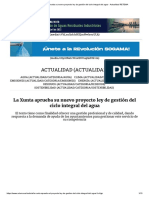 Artículo Proyecto Ley de Gestión Del Ciclo Integral Del Agua - Xunta