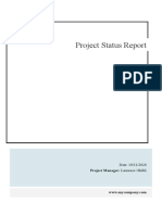 A4 Project Status Report SlateBlue