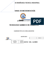 Manual de Microbiología: Centro de Enseñanza Tecnica Industrial