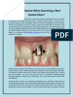 What To Observe When Searching A Best Dental Clinic