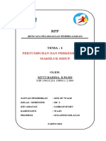 Tema: 1: Pertumbuhan Dan Perkembangan Makhluk Hidup