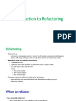 Introduction To Refactoring
